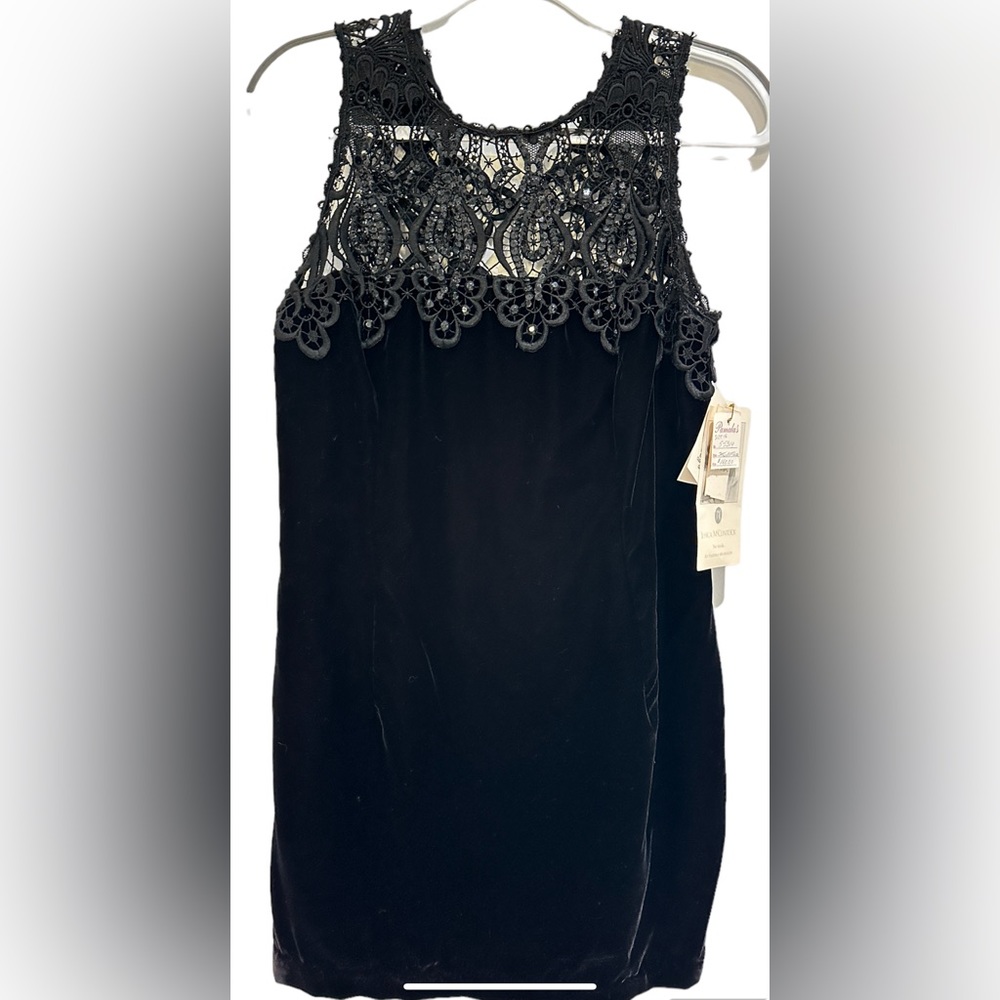 NWT  Jessica McClintock vintage  hand, beaded dress size 16/ M check picture.